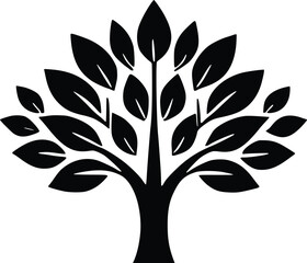 Elegant Tree with Leaves Vector, EPS Template for Stunning Nature Designs