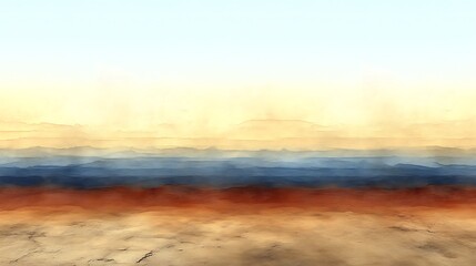Fototapeta premium Abstract Watercolor Landscape of Earth Tones