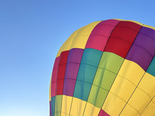 hot air balloon inflating