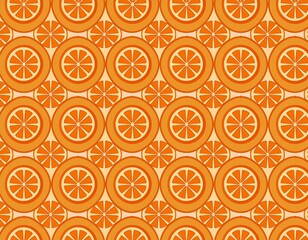 カラフルでポップなオレンジの背景