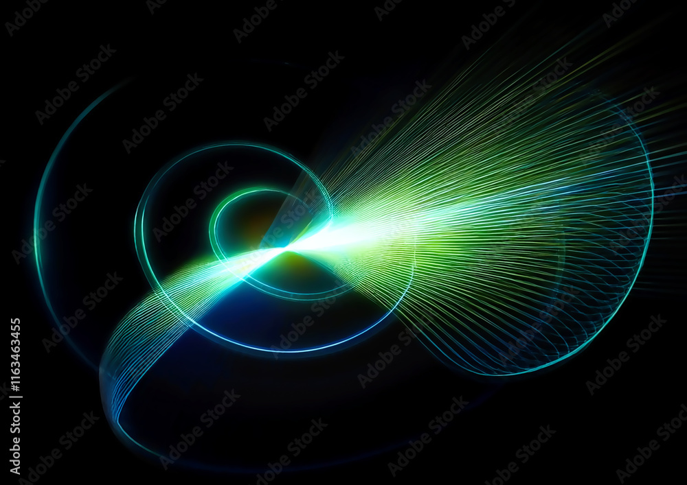 Poster abstract background. luminous swirling. elegant glowing circle. sparking particle.