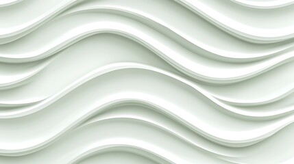 Obraz premium Abstract White Wave Pattern Design Background
