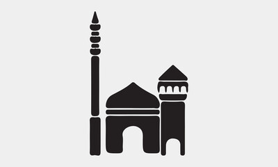 Mosque icons stock illustration