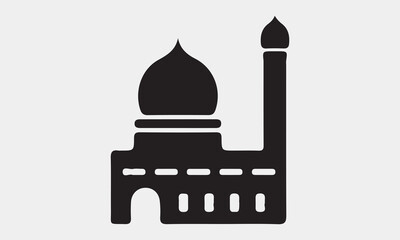 Mosque icons stock illustration