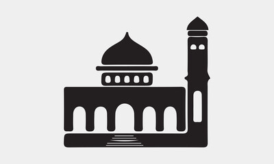 Mosque icons stock illustration