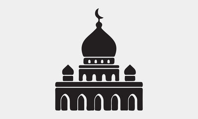 Mosque icons stock illustration