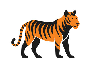 Fototapeta premium Tiger Silhouette
