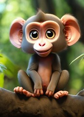 monkey in the forest