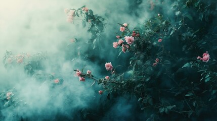 A beautiful pink flowers background