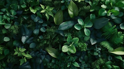 Lush green plants with many leaves