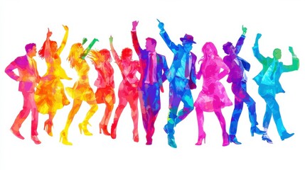 Vibrant Charity Function with Dynamic Poses