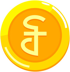 ៛，Riel Cambodia Coin Currency 


