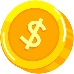 Dollar Coin $ icon
