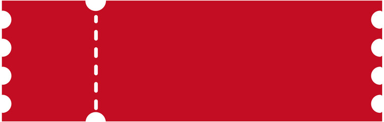 Blank Red Ticket Coupon