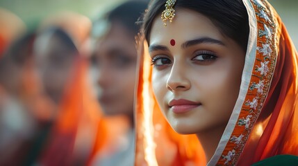 Graceful Elegance in Traditional Attire