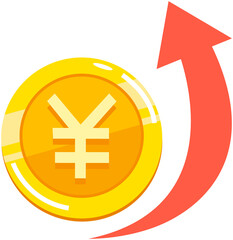 Yen appreciation icon 