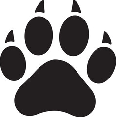 Cat or dog paw icon. Paw icon. Dog, cat paw icon. Zoo, vet logo element. Paw print vector symbol. Vector illustration. © Masud