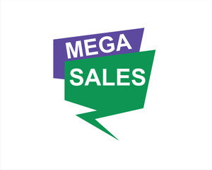 Mega Sale, Modern  button Vector Illustration of a purple Pedestal Platform Showcase Scene for Business Promotion, Flyer Template, Offers and Sales. Abstract geometry design background