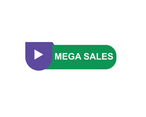 Mega Sale, Modern  button Vector Illustration of a purple Pedestal Platform Showcase Scene for Business Promotion, Flyer Template, Offers and Sales. Abstract geometry design background