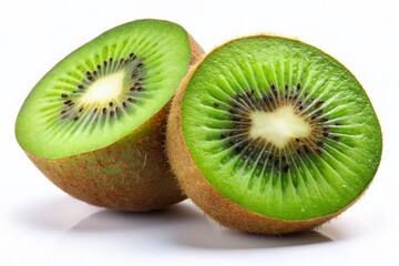 Fototapeta premium Fresh Kiwi Halves - High Resolution Food Photography