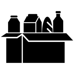Food Bank Icon Glyph