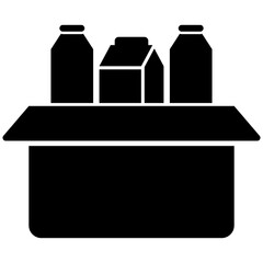 Food Bank Icon Glyph