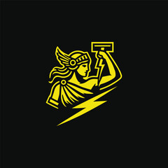 Goddess of thunder logo
