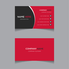 professional business card vector design template