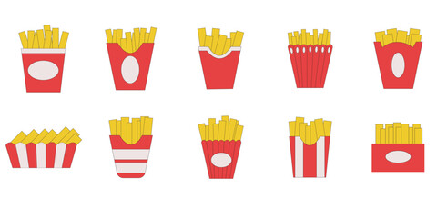 French Fries Food Illustration