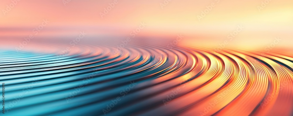 Aufkleber Brushed abstract background concept. A mesmerizing wave pattern in vibrant colors, blending harmoniously in a unique design.