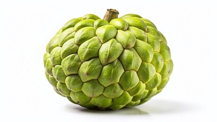Fototapeta premium Ripe Green Custard Apple Isolated - High Resolution Photo