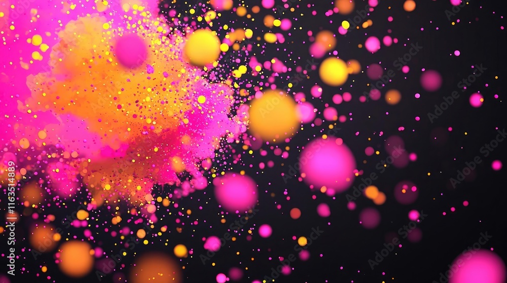 Leinwandbilder splatter abstract background concept. vibrant colorful splashes of paint create an abstract backgrou
