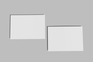 postcard blank mockup template in modern style