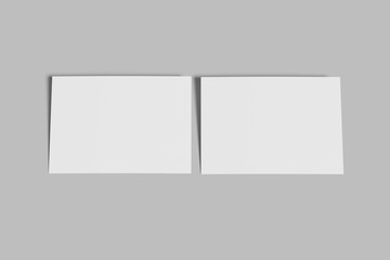 postcard blank mockup template in modern style