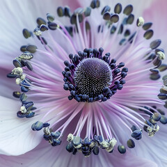 purple and white flower