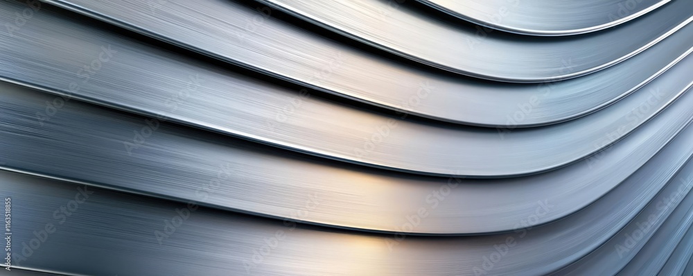Aufkleber brushed abstract background concept. abstract metal texture with soft curves highlighting shine and 
