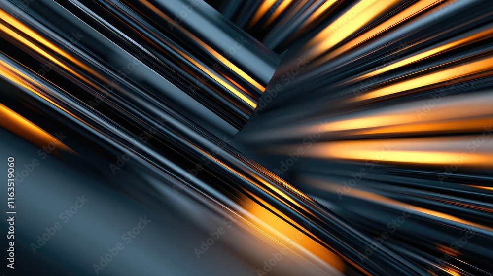 Poster Brushed abstract background concept. Dynamic abstract lines and shapes creating vibrant effects of light and motion.