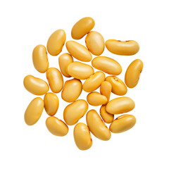 Fototapeta premium High-Quality Yellow Beans for Culinary Use on a Clean White Background Perfect for Recipes and Food Blogs Transparent background