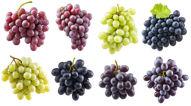 Grapes Assorted Varieties Isolated on Transparent Background png