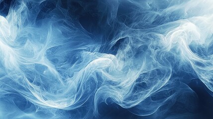 Obraz premium Abstract Blue Swirls with Fluid Texture and Motion