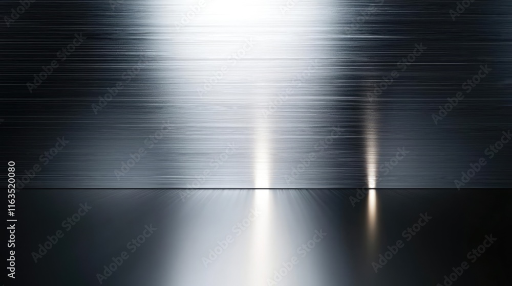 Aufkleber brushed abstract background concept. abstract metallic texture with soft light reflections and a sle