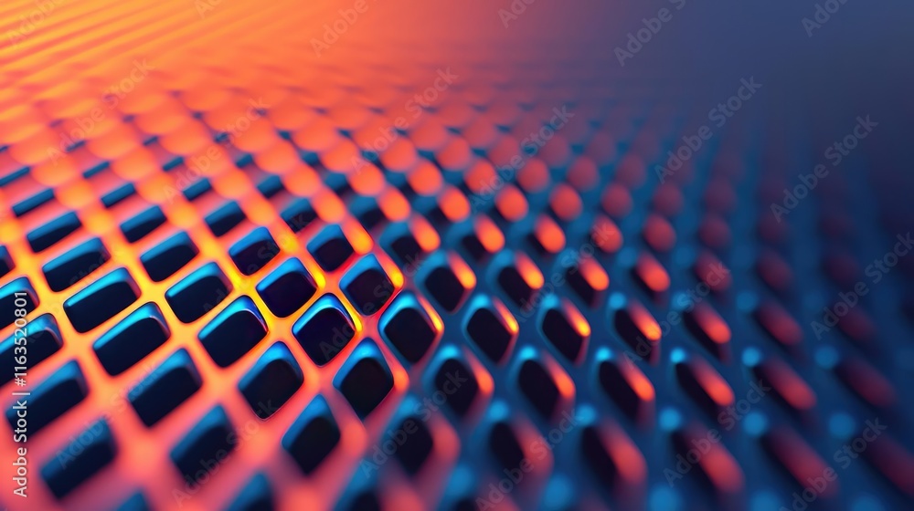 Poster Brushed abstract background concept. Abstract pattern of a futuristic metallic surface with vibrant colors and textures.
