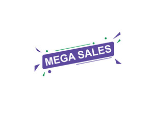 Mega Sale, Modern button Vector Illustration of a  Cylinder Pedestal Platform Showcase Scene for Business Promotion, Flyer Template, Offers and Sales. Abstract geometry design background