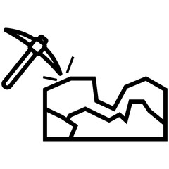 Mining Line Icon