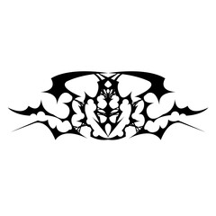 black and white tattoo design