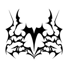 black and white tattoo design