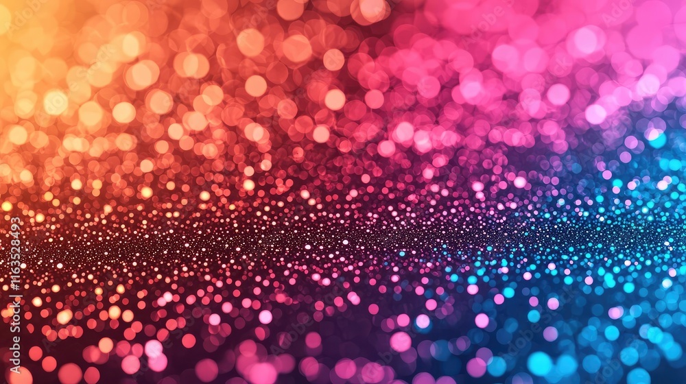Aufkleber Splatter abstract background concept. A mesmerizing blend of colorful bokeh lights creating a vibrant and dynamic background.