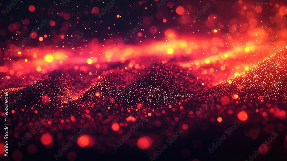Poster Splatter abstract background concept. An abstract representation of swirling cosmic energy with vibrant colors and textures.
