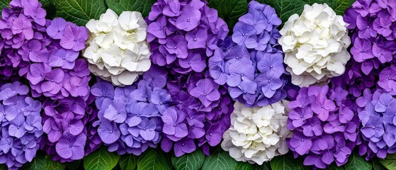 Hydrangea blooming spectacle botanical garden floral photography outdoor close-up nature's vibrant palette