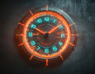 Neon Clock